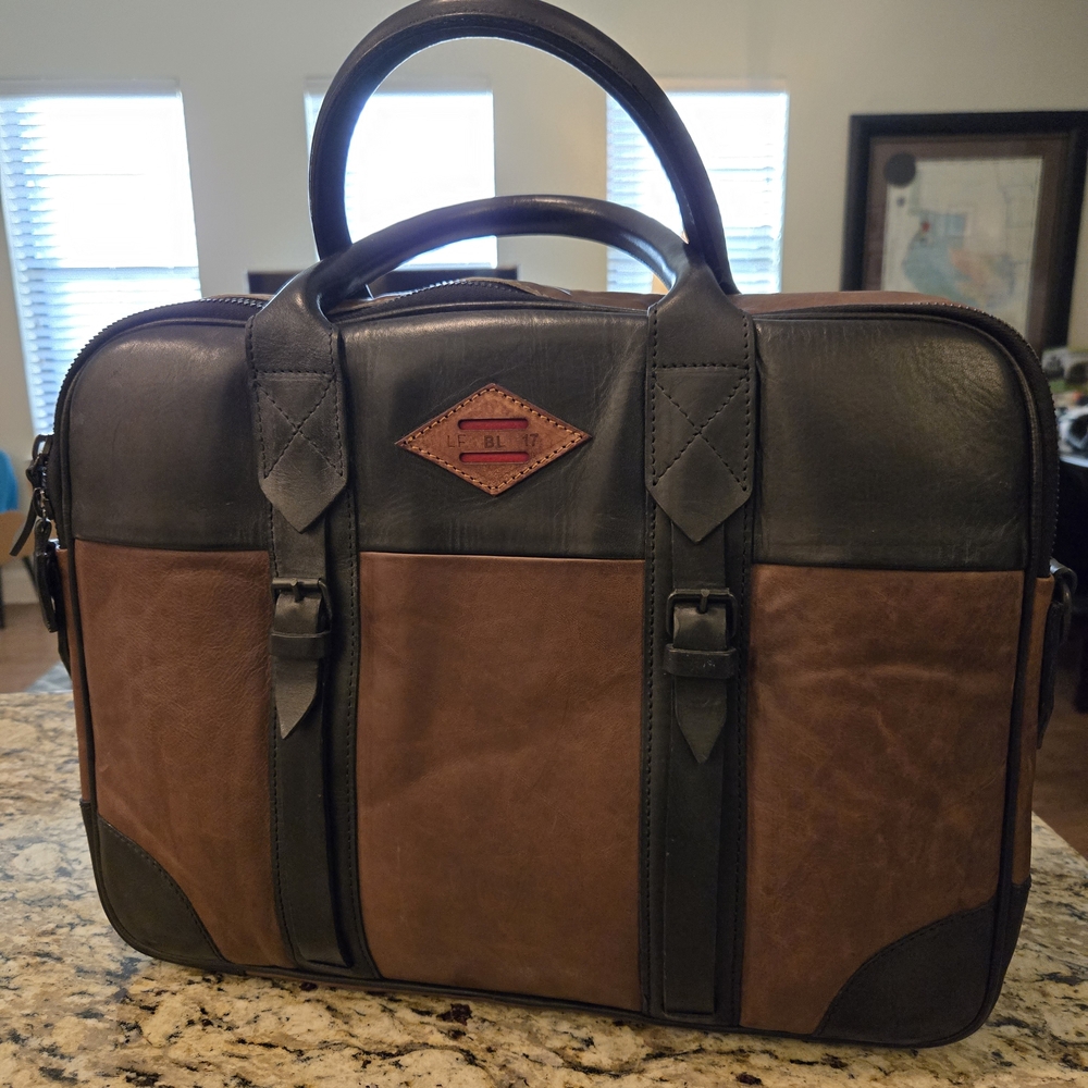 Leon Flam Paris - Leather designer bag / briefcase